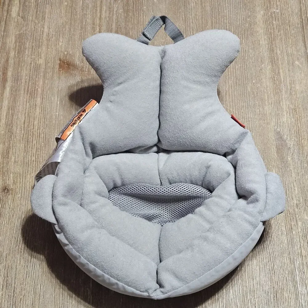 Skip Hop Moby SoftSpot Sink Bather Gray Whale Baby Bath Support 0-6 Months w/...